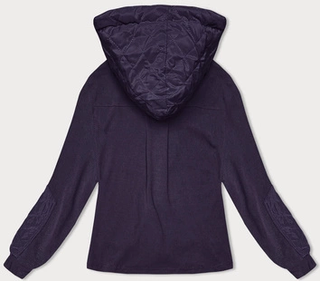 Bluza w prążki damska fioletowy (AMG-311)