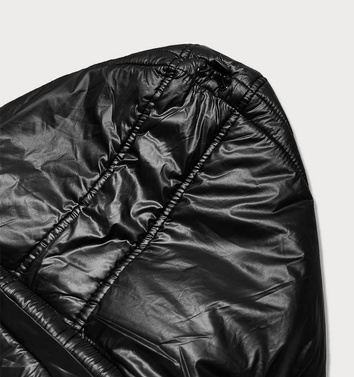Przejściowa kurtka damska plus size czarna (7724plus)