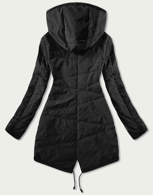 TALIOWANA KURTKA DAMSKA CZARNA (M-165)