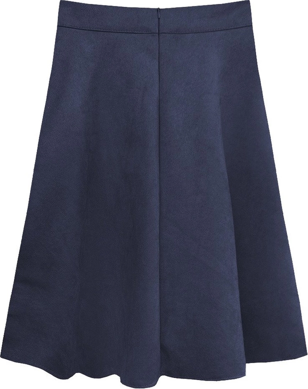 ROZKLOSZOWANA SPÓDNICA GRANATOWA (537ART)