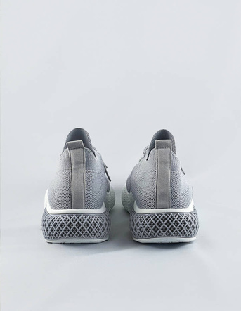 Ażurowe sneakersy damskie szare (jy21-2)