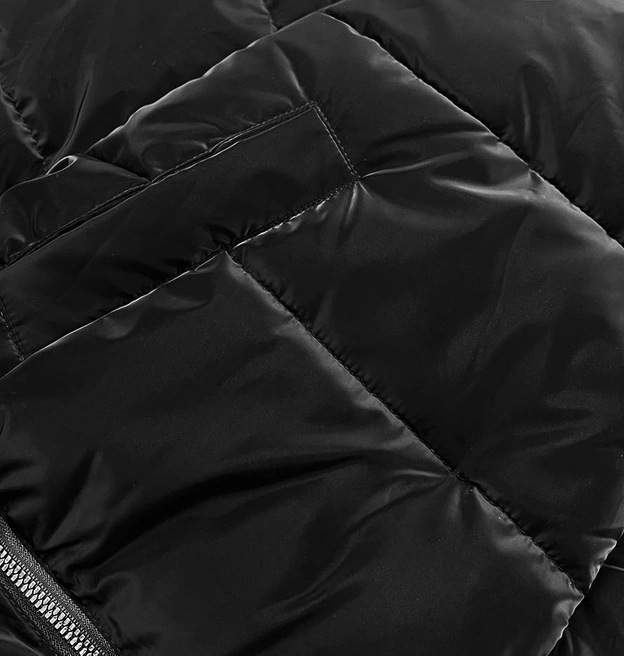 Kurtka zimowa damska trzy długości czarna matowa (ag8-003)