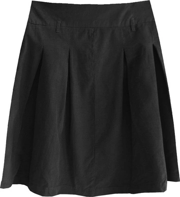 BAWEŁNIANA SZTRUKSOWA SPÓDNICA CZARNA (2226)