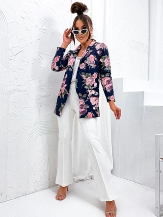 Marynarka na podszewce granatowa (8258)