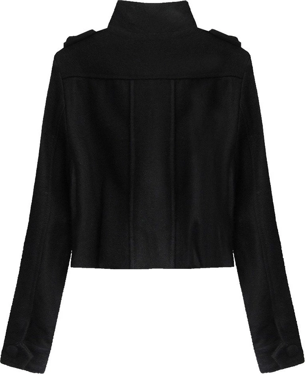 KRÓTKA KURTKA ZE STÓJKĄ CZARNA (X1096X)