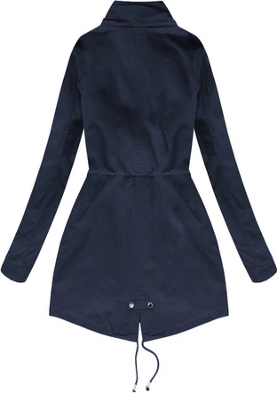 BAWEŁNIANA PARKA Z KAPTUREM GRANATOWA (1801)