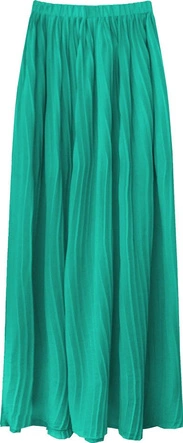 PLISOWANA SPÓDNICA MAXI MORSKA (9237/1)