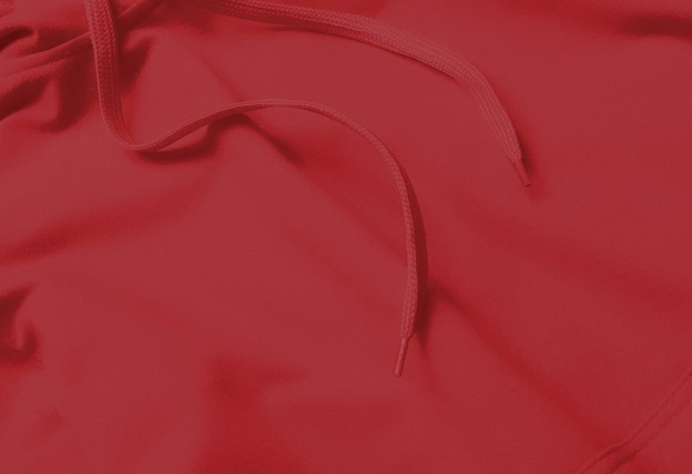 Cienka damska bluza kangurka czerwona (W06-18)