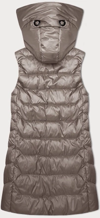 Bezrękawnik damski z odpinanym kapturem S'West cappuccino (B8232-12)