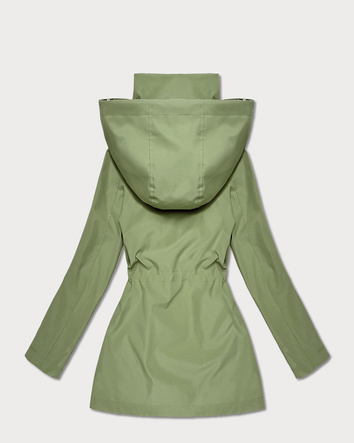 Damska kurtka z wykończeniem w kratkę Goodlookin khaki (KK60411-3#)