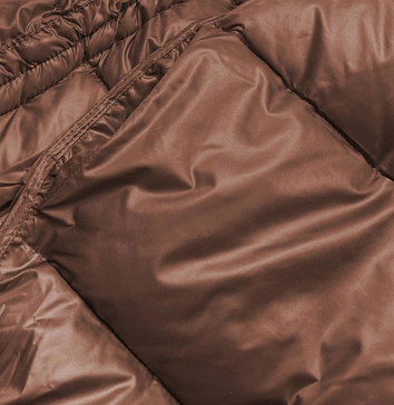 Dwustronna kurtka oversize czarno-brązowa (h-1088-01)