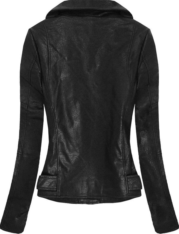 RAMONESKA Z EFEKTEM POPĘKANEJ SKÓRY CZARNA (C1018)