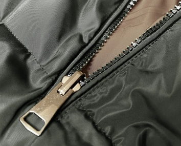 Długa kamizelka damska dwustronna khaki-beż (B8248-11)