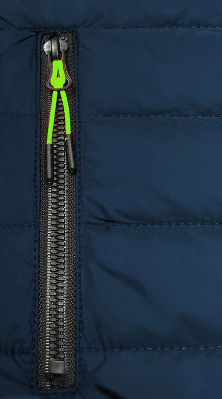 Lekka sportowa kurtka damska granat-szary (8M913-215)