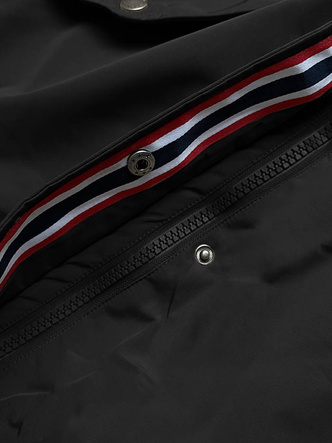 Zimowa parka damska na futerku czarna (can-579big)