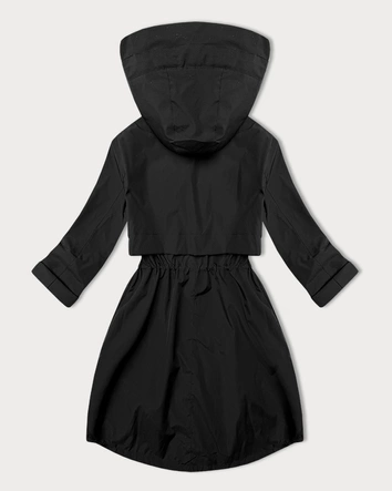 Prosta kurtka bez ocieplenia plus size J Style czarna (16M9257-392)