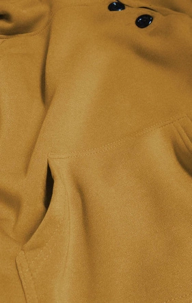 TUNIKA DRESOWA Z KAPTUREM MUSZTARDOWA (XAMG696AX )