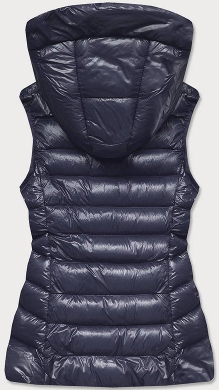 KAMIZELKA DAMSKA Z PUCHEM NATURALNYM GRANAT (6816)