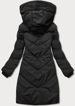 Lekka zimowa kurtka damska czarna (5m735-392)
