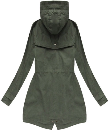 BAWEŁNIANA PARKA Z KAPTUREM KHAKI 2 (XW150X)