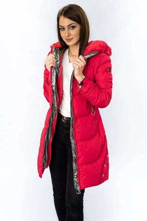 WODOODPORNA ZIMOWA KURTKA DAMSKA CZERWONA (M-231)