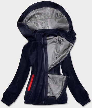 LUŹNA BLUZA DAMSKA GRANATOWA (HM97-4)