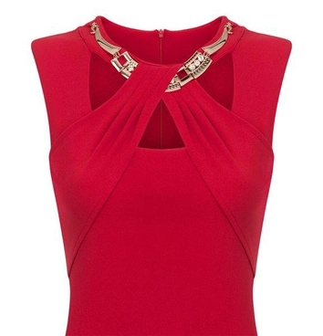 SUKIENKA Z NASZYJNIKIEM CZERWONA (VENETO)