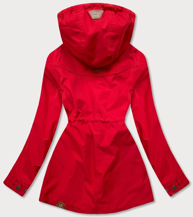 Damska kurtka parka/pikowana dwustronna czerwona (can-621)