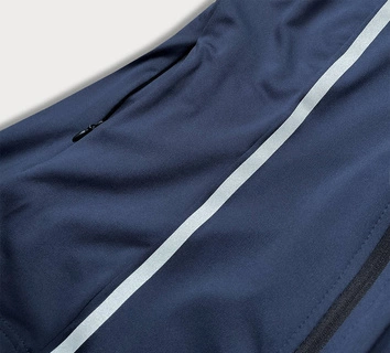 Elastyczna bluza z kapturem granatowa (20318)