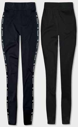SPORTOWE LEGGINSY CZARNE (TS215-1)