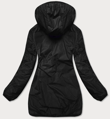 Dwustronna damska kurtka czarna (h1038-01)