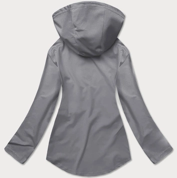 Bluza z asymetrycznym dołem szara (hd153-03)