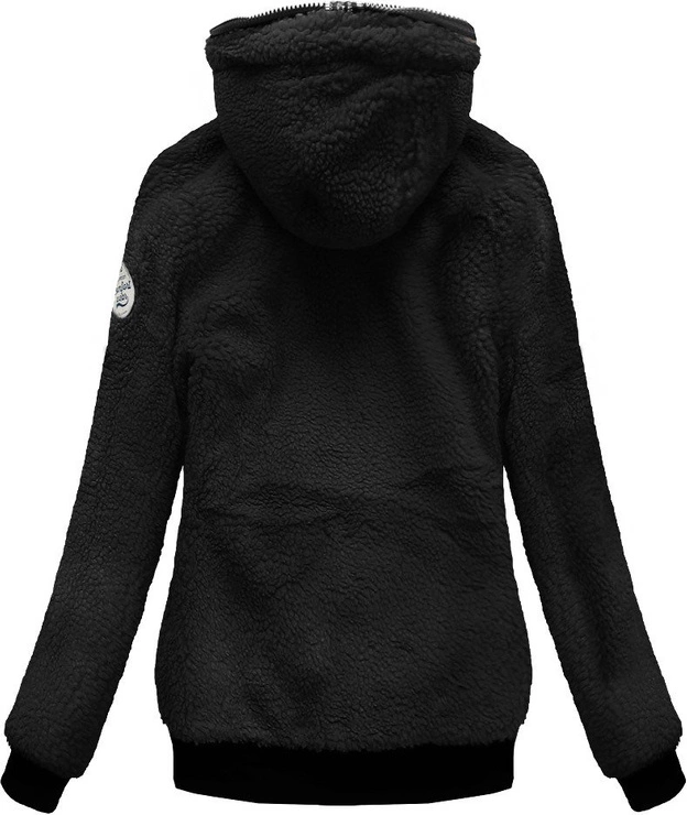 DWUSTRONNA BLUZA Z KAPTUREM GRANATOWO-CZARNA (659A)