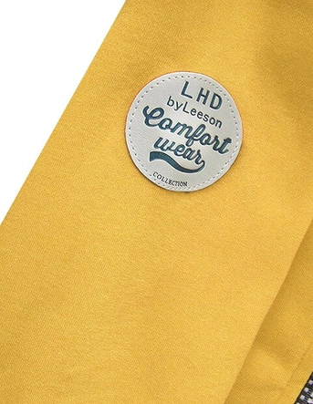 BLUZA Z KAPTUREM ŻÓŁTA (525A)