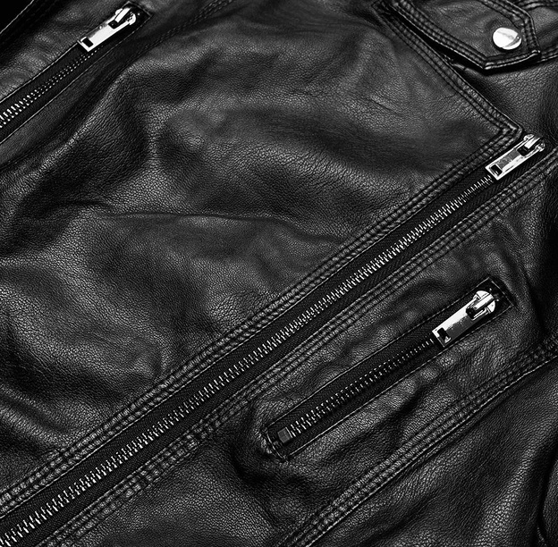 Ramoneska ze stójką czarna (HM23)