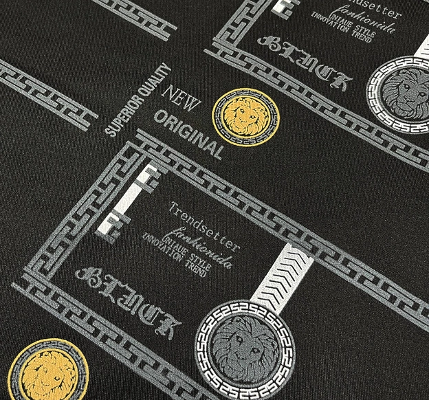 Bluza męska z nadrukiem czarna (8B1110-3)