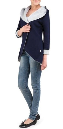 NARZUTKA BLUZA SWEETISSIMA GRANATOWA (8103-6)