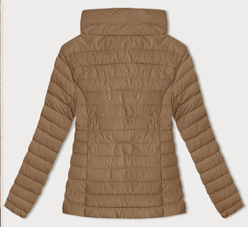 Przejściowa pikowana kurtka damska camel (16M9109-84)