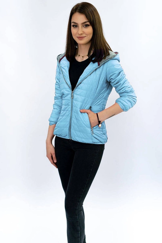 Kurtka z kapturem błękitna (dl011)