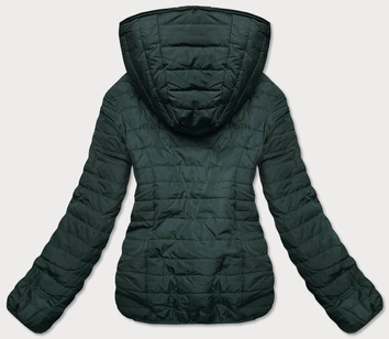 KRÓTKA DWUSTRONNA KURTKA DAMSKA ZIMOWA ZIELONA (M21507)