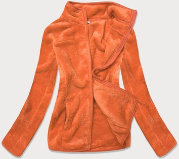 DAMSKA  POLAROWA BLUZA ZE STÓJKĄ POMARAŃCZOWA (HH001-48)