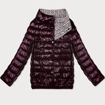 Lekko ocieplana dwustronna kurtka do bioder Goodlookin ciemny fiolet (P21-7213/7212-295)