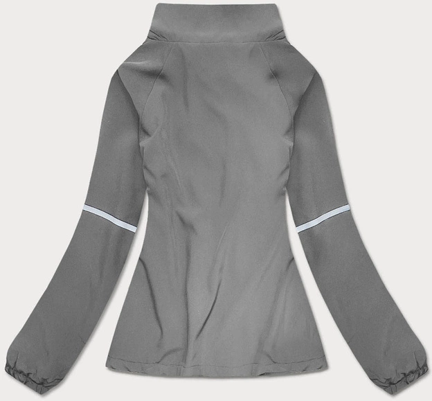 Cienka bluza na suwak ciemnoszara (20325)