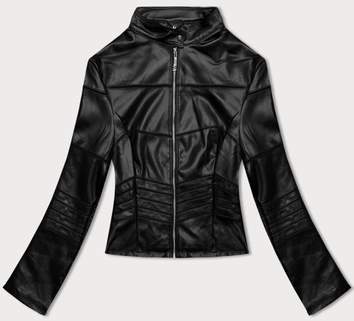 Damska ramoneska z ażurowymi wstawkami J Style czarna (11Z8103)