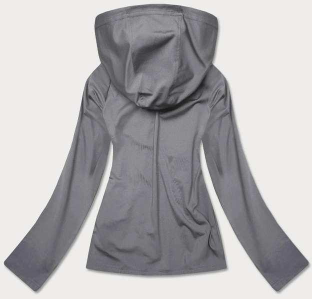 Elastyczna bluza z kapturem szara (20318)