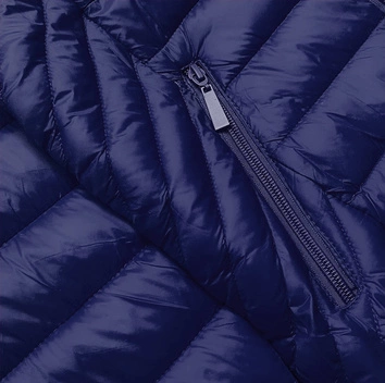 Przejściowa pikowana kurtka damska granatowa (5m783-215)