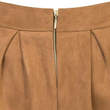 ROZKLOSZOWANA SPÓDNICA CAMEL JASNY (S014)