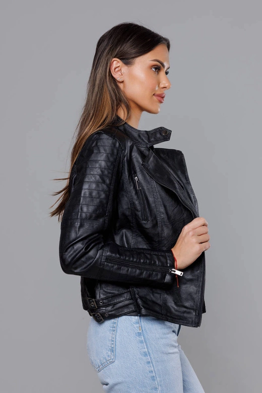 Ramoneska ze stójką czarna (HM23)