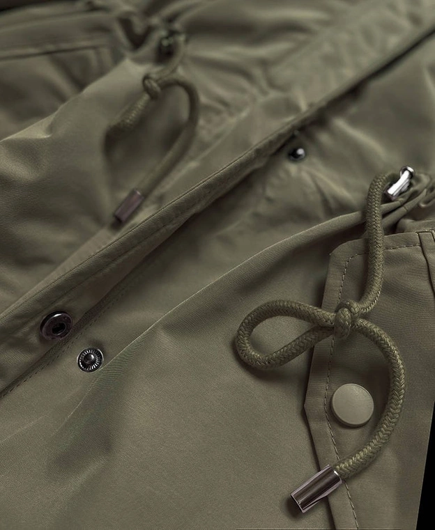 KURTKA - PARKA DAMSKA KHAKI (6853)