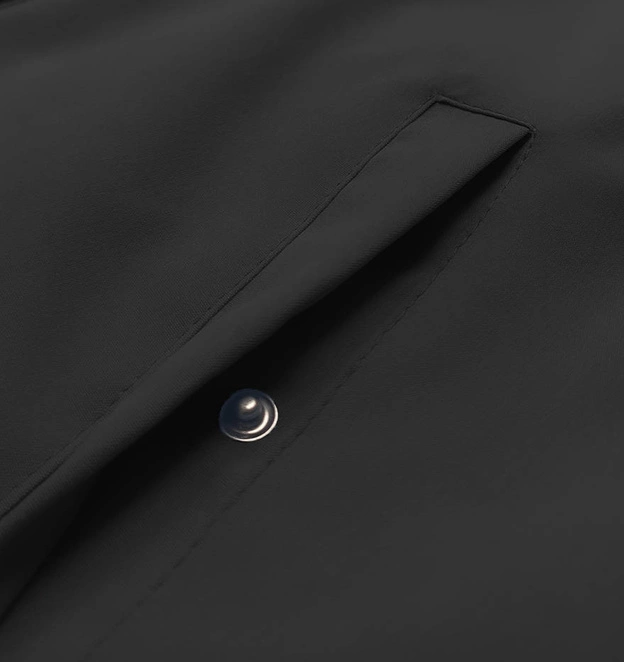 Cienka parka dwustronna damska army-czarna (16M9081-136)